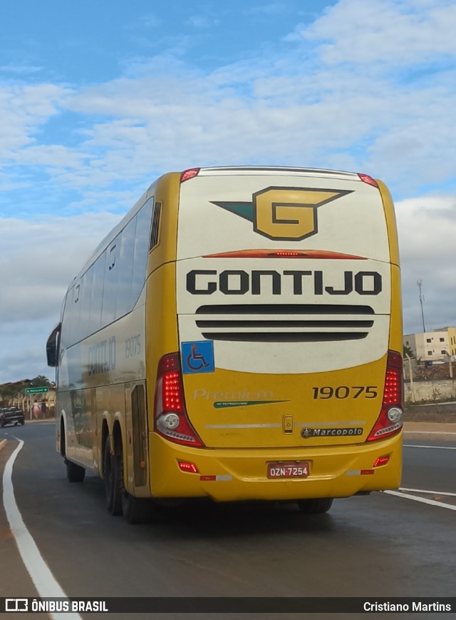 Empresa Gontijo de Transportes 19075 na cidade de Montes Claros, Minas Gerais, Brasil, por Cristiano Martins. Número da foto: #11422968.