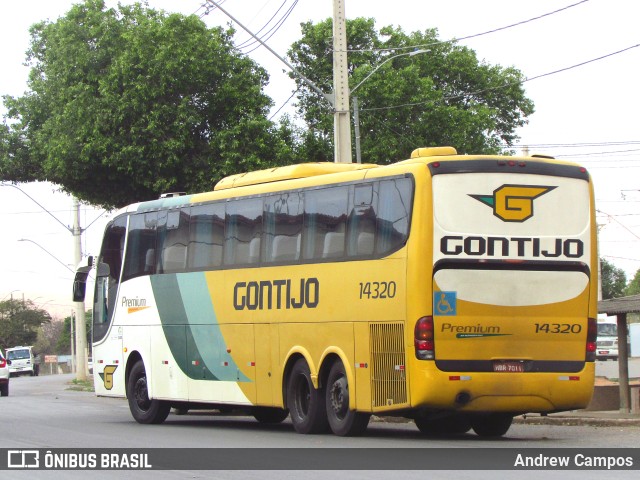 Empresa Gontijo de Transportes 14320 na cidade de Pirapora, Minas Gerais, Brasil, por Andrew Campos. ID da foto: 11424929.