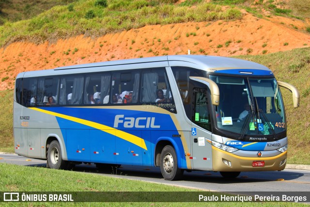 Fácil Transportes e Turismo RJ 140.021 na cidade de Aparecida, São Paulo, Brasil, por Paulo Henrique Pereira Borges. Número da foto: #11425022.