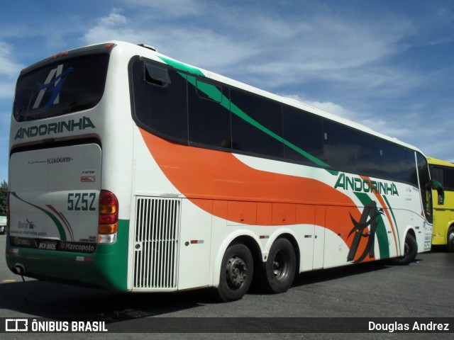 Empresa de Transportes Andorinha 5252 na cidade de Goiânia, Goiás, Brasil, por Douglas Andrez. ID da foto: 11425672.