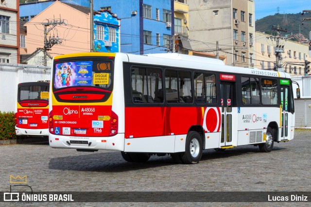 Auto Viação Alpha A48068 na cidade de Rio de Janeiro, Rio de Janeiro, Brasil, por Lucas Diniz. ID da foto: 11424594.