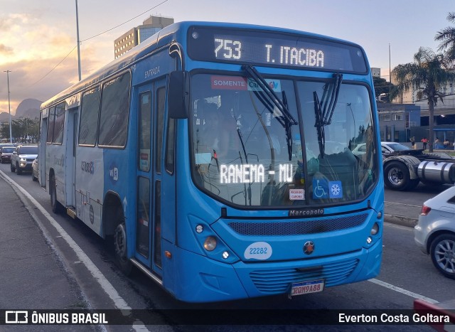 Nova Transporte 22282 na cidade de Cariacica, Espírito Santo, Brasil, por Everton Costa Goltara. Número da foto: #11425366.