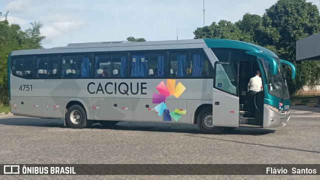 Cacique Transportes 4751 na cidade de Cruz das Almas, Bahia, Brasil, por Flávio  Santos. ID da foto: 11422694.