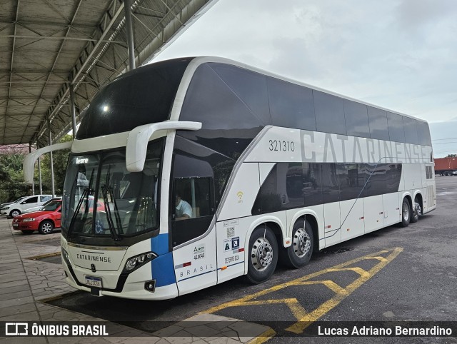 Auto Viação Catarinense 321310 na cidade de Dom Pedro de Alcântara, Rio Grande do Sul, Brasil, por Lucas Adriano Bernardino. Número da foto: #11423897.