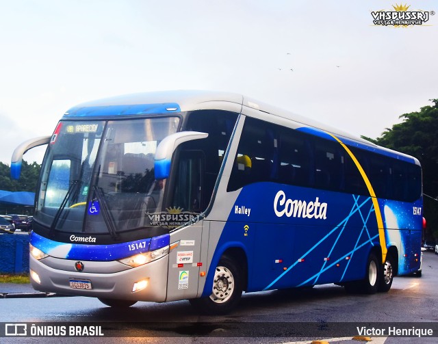 Viação Cometa 15147 na cidade de São Paulo, São Paulo, Brasil, por Victor Henrique. ID da foto: 11428163.