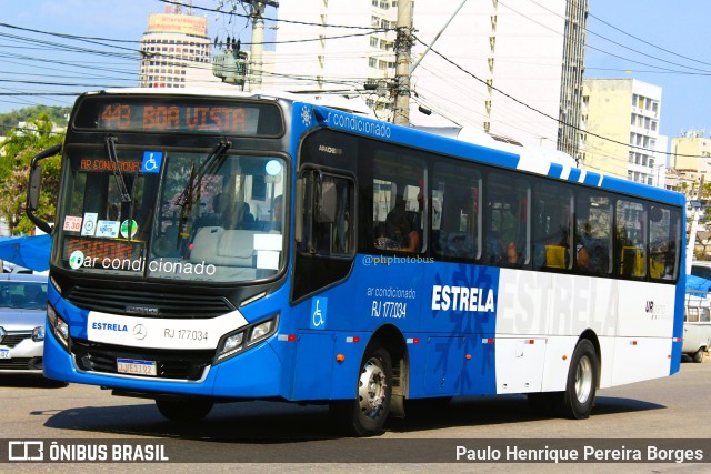 Viação Estrela RJ 177.034 na cidade de Niterói, Rio de Janeiro, Brasil, por Paulo Henrique Pereira Borges. Número da foto: #11427838.