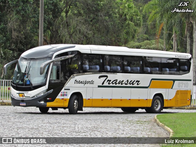 Transur - Transporte Rodoviário Mansur 6710 na cidade de Juiz de Fora, Minas Gerais, Brasil, por Luiz Krolman. Número da foto: #11426886.