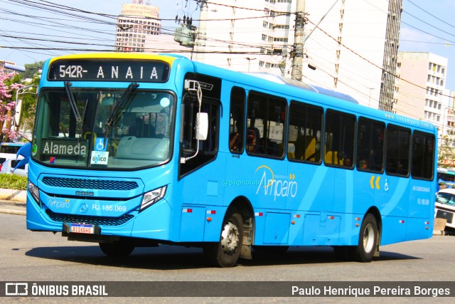 Viação Nossa Senhora do Amparo RJ 186.069 na cidade de Niterói, Rio de Janeiro, Brasil, por Paulo Henrique Pereira Borges. Número da foto: #11427835.