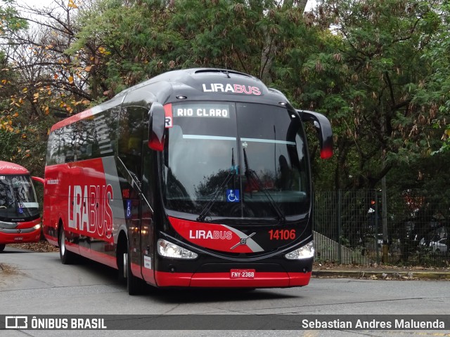 Lirabus 14106 na cidade de São Paulo, São Paulo, Brasil, por Sebastian Andres Maluenda. ID da foto: 11427169.