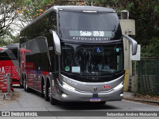 Auto Viação 1001 RJ 108.298 na cidade de São Paulo, São Paulo, Brasil, por Sebastian Andres Maluenda. ID da foto: 11427174.