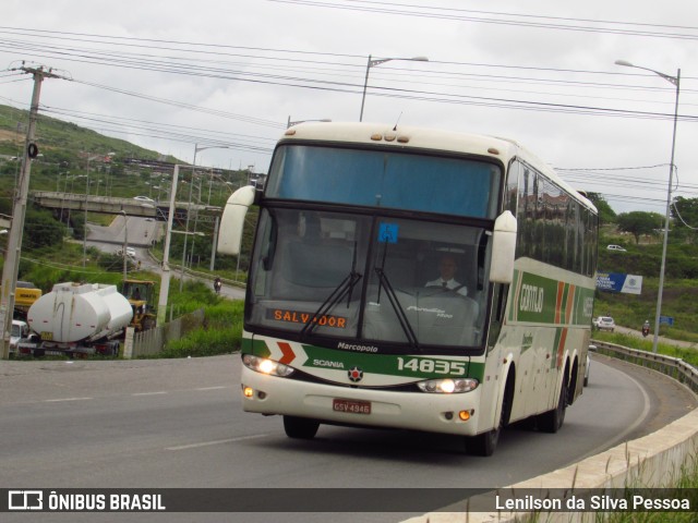 Empresa Gontijo de Transportes 14835 na cidade de Caruaru, Pernambuco, Brasil, por Lenilson da Silva Pessoa. Número da foto: #11427348.