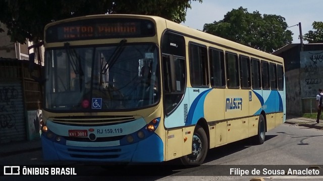 Master Transportes Coletivos de Passageiros RJ 159.119 na cidade de Rio de Janeiro, Rio de Janeiro, Brasil, por Filipe de Sousa Anacleto. Número da foto: #11428368.