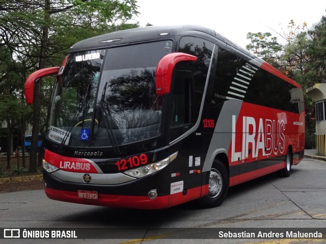 Lirabus 12109 na cidade de São Paulo, São Paulo, Brasil, por Sebastian Andres Maluenda. Número da foto: #11427183.