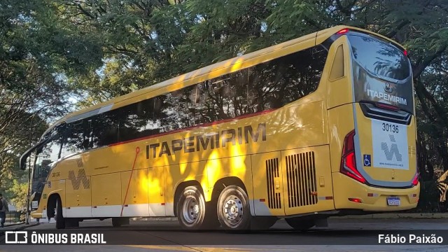 Viação Nova Itapemirim 30136 na cidade de São Paulo, São Paulo, Brasil, por Fábio Paixão. Número da foto: #11428826.