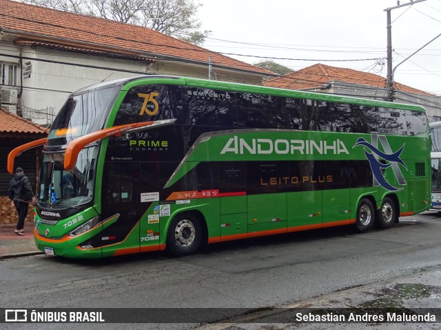 Empresa de Transportes Andorinha 7052 na cidade de São Paulo, São Paulo, Brasil, por Sebastian Andres Maluenda. Número da foto: #11427933.