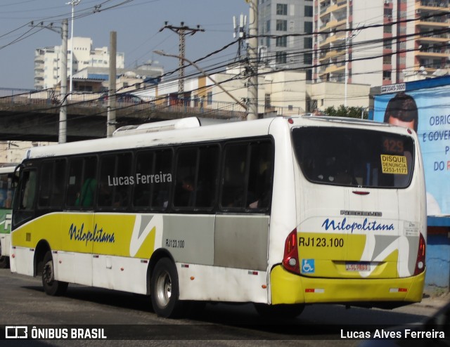 Viação Nilopolitana RJ 123.100 na cidade de Nova Iguaçu, Rio de Janeiro, Brasil, por Lucas Alves Ferreira. ID da foto: 11432477.