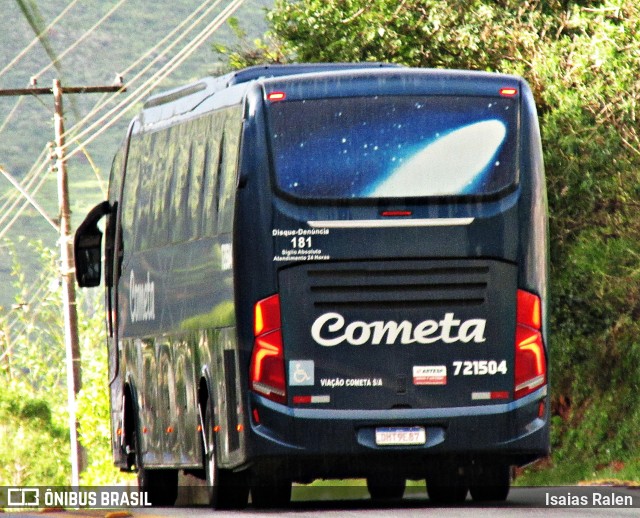Viação Cometa 721504 na cidade de Santos Dumont, Minas Gerais, Brasil, por Isaias Ralen. Número da foto: #11431525.