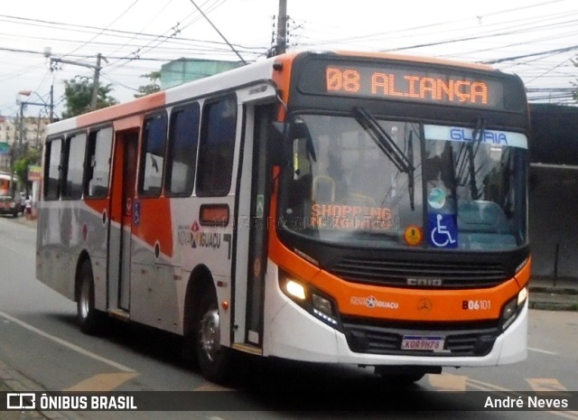 Expresso Nossa Senhora da Glória B06101 na cidade de Nova Iguaçu, Rio de Janeiro, Brasil, por André Neves . Número da foto: #11431093.