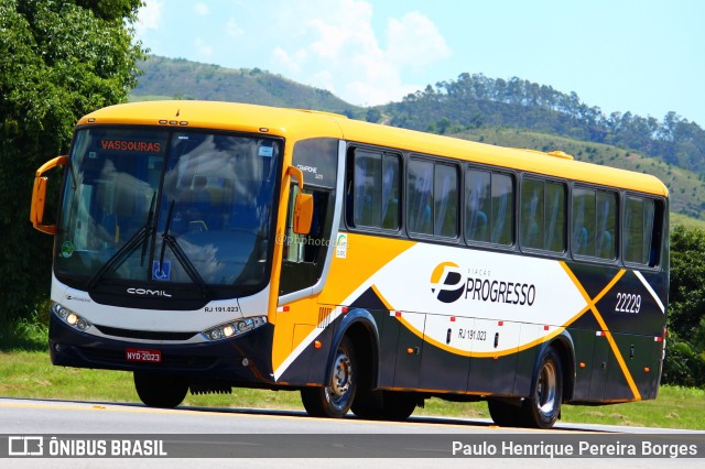 Viação Progresso 22229 na cidade de Barra do Piraí, Rio de Janeiro, Brasil, por Paulo Henrique Pereira Borges. Número da foto: #11431950.