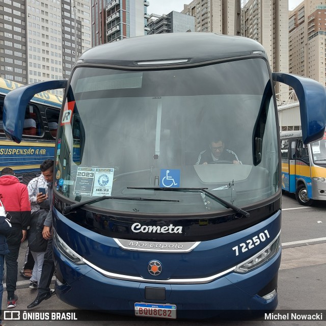 Viação Cometa 722501 na cidade de Barueri, São Paulo, Brasil, por Michel Nowacki. ID da foto: 11432040.