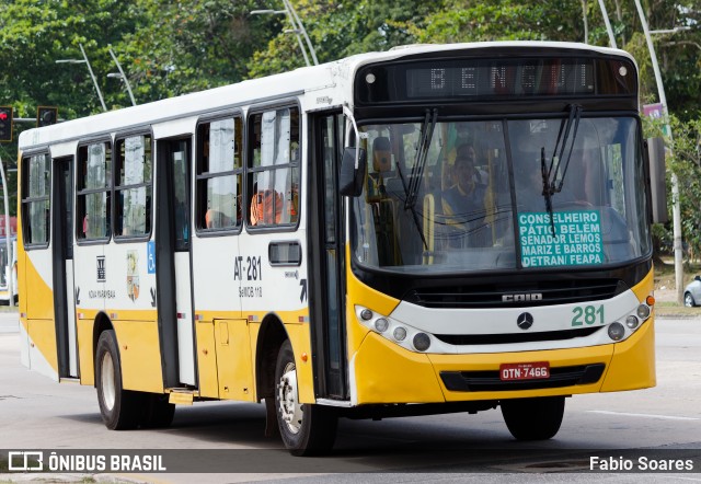 Empresa de Transportes Nova Marambaia AT-281 na cidade de Belém, Pará, Brasil, por Fabio Soares. Número da foto: #11432423.
