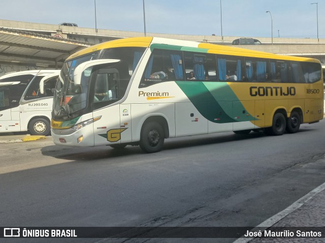 Empresa Gontijo de Transportes 18500 na cidade de Rio de Janeiro, Rio de Janeiro, Brasil, por José Maurílio Santos. ID da foto: 11430176.