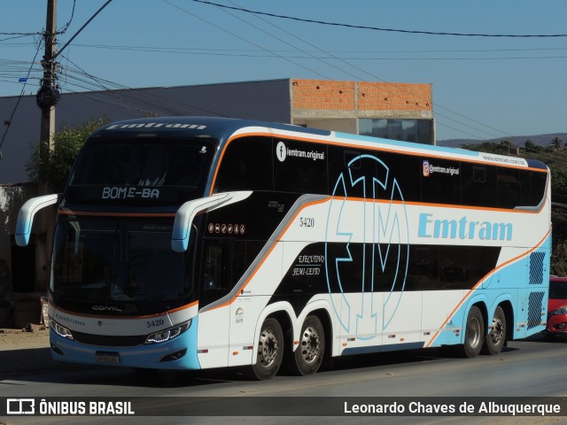 Emtram 5420 na cidade de Santa Maria da Vitória, Bahia, Brasil, por Leonardo Chaves de Albuquerque. ID da foto: 11431765.