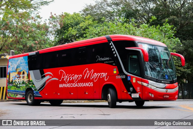 Empresa de Ônibus Pássaro Marron 5959 na cidade de São Paulo, São Paulo, Brasil, por Rodrigo Coimbra. ID da foto: 11431027.