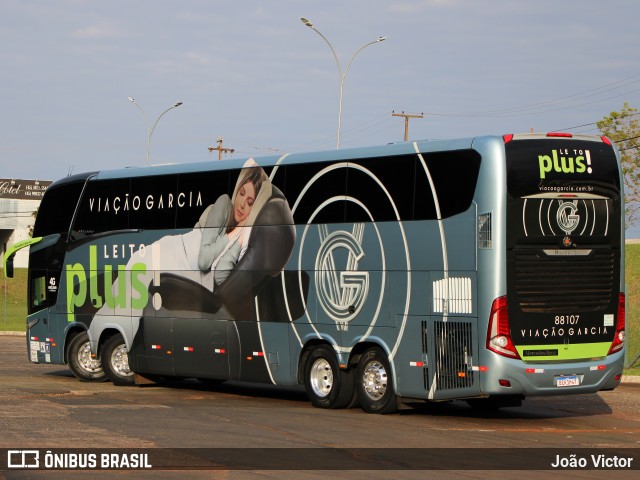 Viação Garcia 88107 na cidade de Foz do Iguaçu, Paraná, Brasil, por João Victor. Número da foto: #11432332.