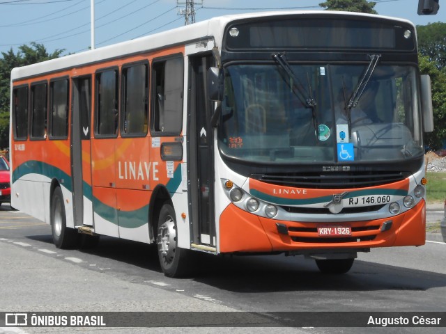 Linave Transportes RJ 146.060 na cidade de Nova Iguaçu, Rio de Janeiro, Brasil, por Augusto César. Número da foto: #11429785.
