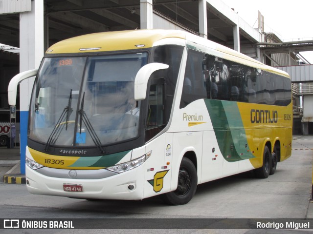 Empresa Gontijo de Transportes 18305 na cidade de Rio de Janeiro, Rio de Janeiro, Brasil, por Rodrigo Miguel. Número da foto: #11431907.