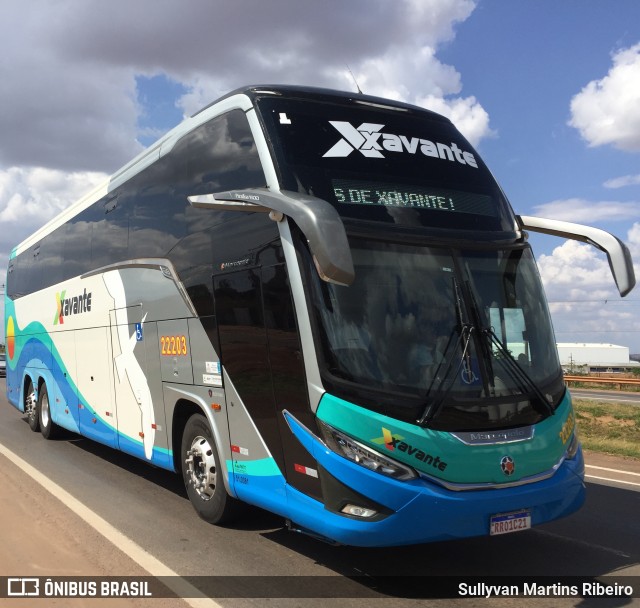 Viação Xavante 22203 na cidade de Anápolis, Goiás, Brasil, por Sullyvan Martins Ribeiro. Número da foto: #11431784.