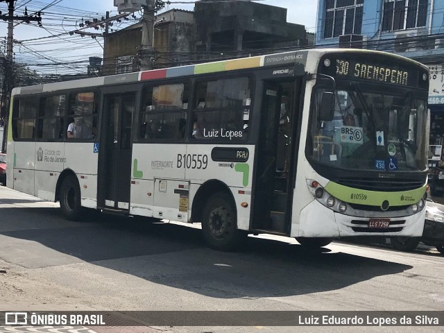Viação Penha Rio B10559 na cidade de Rio de Janeiro, Rio de Janeiro, Brasil, por Luiz Eduardo Lopes da Silva. Número da foto: #11430777.