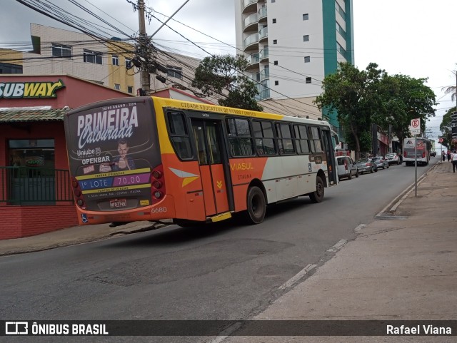 Viasul Transportes Coletivos 6680 na cidade de Itaúna, Minas Gerais, Brasil, por Rafael Viana. Número da foto: #11429519.