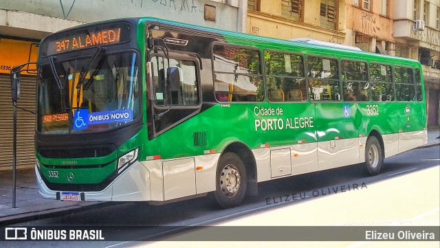 Sudeste Transportes Coletivos 3352 na cidade de Porto Alegre, Rio Grande do Sul, Brasil, por Elizeu Oliveira. ID da foto: 11431717.