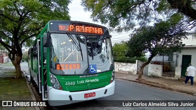 Auto Viação Presidente Vargas 4849 na cidade de Porto Alegre, Rio Grande do Sul, Brasil, por Luiz Carlos Almeida Silva Junior. ID da foto: 11434065.