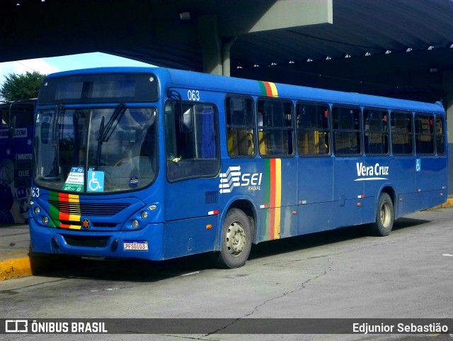 Expresso Vera Cruz 063 na cidade de Recife, Pernambuco, Brasil, por Edjunior Sebastião. Número da foto: #11434427.