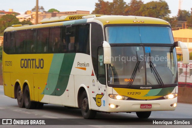 Empresa Gontijo de Transportes 17270 na cidade de Betim, Minas Gerais, Brasil, por Henrique Simões. ID da foto: 11432664.