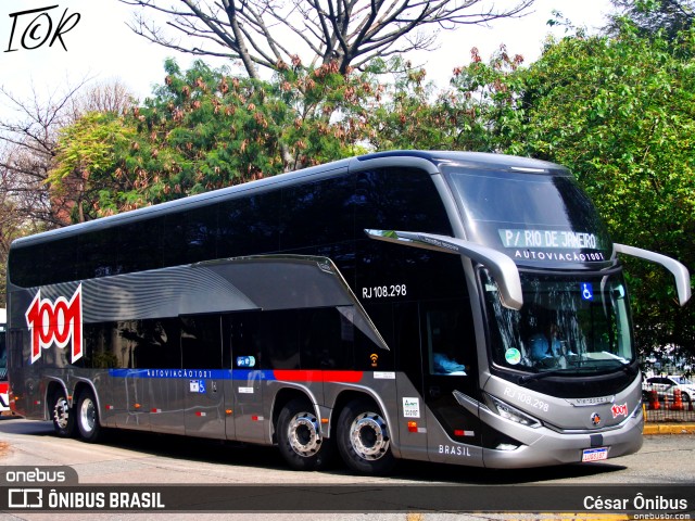 Auto Viação 1001 RJ 108.298 na cidade de São Paulo, São Paulo, Brasil, por César Ônibus. Número da foto: #11434372.