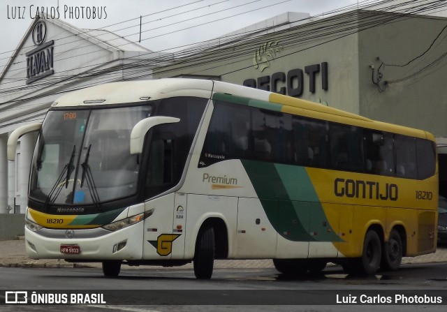 Empresa Gontijo de Transportes 18210 na cidade de Juiz de Fora, Minas Gerais, Brasil, por Luiz Carlos Photobus. Número da foto: #11433040.