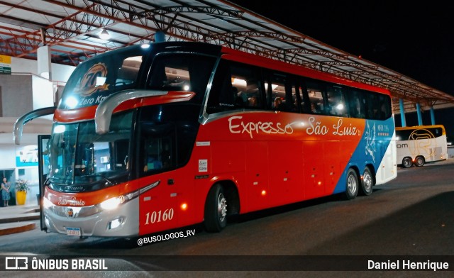 Expresso São Luiz 10160 na cidade de Rio Verde, Goiás, Brasil, por Daniel Henrique. Número da foto: #11434295.
