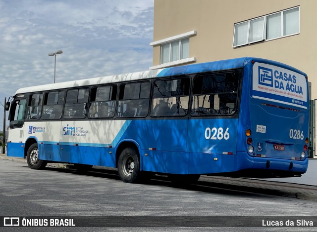 Transol Transportes Coletivos 0286 na cidade de Florianópolis, Santa Catarina, Brasil, por Lucas da Silva. ID da foto: 11434429.