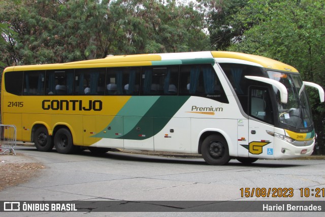 Empresa Gontijo de Transportes 21415 na cidade de São Paulo, São Paulo, Brasil, por Hariel Bernades. Número da foto: #11433724.