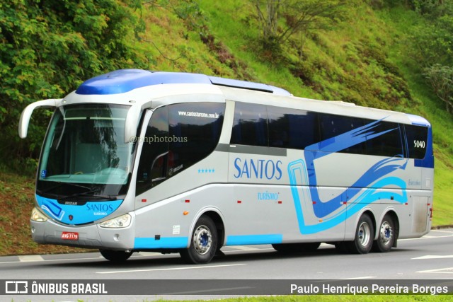Santos Turismo 5040 na cidade de Piraí, Rio de Janeiro, Brasil, por Paulo Henrique Pereira Borges. Número da foto: #11437553.