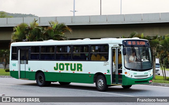 Jotur - Auto Ônibus e Turismo Josefense 1262 na cidade de Florianópolis, Santa Catarina, Brasil, por Francisco Ivano. ID da foto: 11436072.