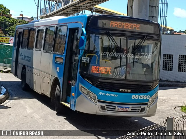 ATT - Atlântico Transportes e Turismo 881560 na cidade de Lauro de Freitas, Bahia, Brasil, por André Pietro  Lima da Silva. Número da foto: #11435244.