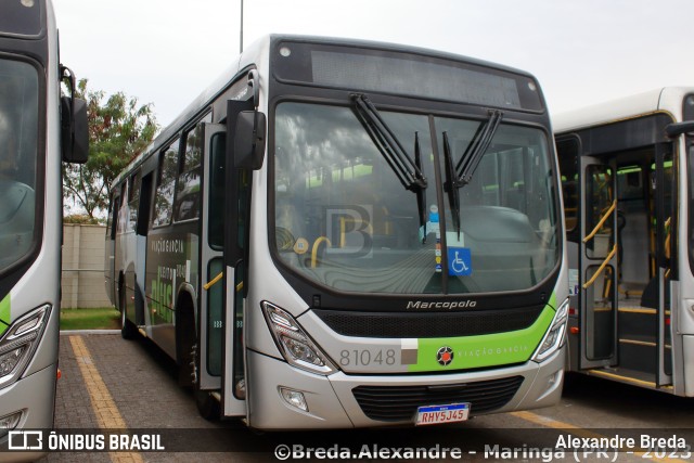 Viação Garcia 81048 na cidade de Maringá, Paraná, Brasil, por Alexandre Breda. ID da foto: 11436948.