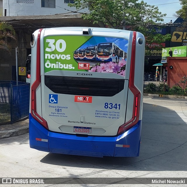 Next Mobilidade - ABC Sistema de Transporte 8341 na cidade de Diadema, São Paulo, Brasil, por Michel Nowacki. Número da foto: #11437916.